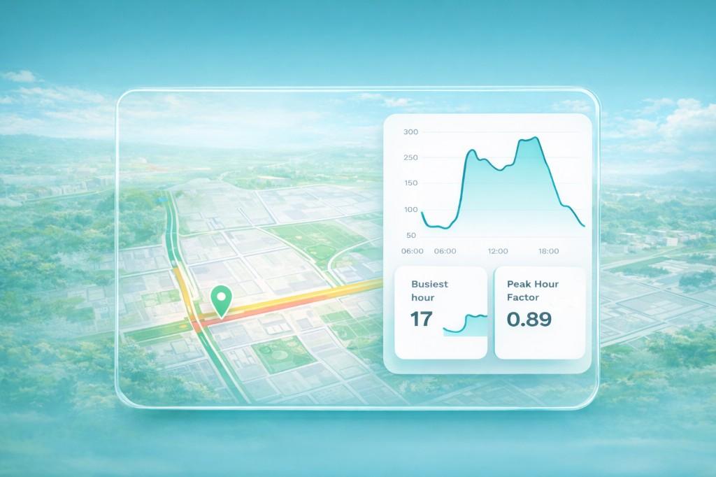 Citylytics – map view with traffic data and parking insights